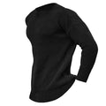 Men's Solid Color Crew Neck Pullover Knit Sweater