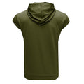 Men's Solid Color Casual Zipper Sports  Hoodie Tank Top