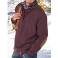 Men's Outdoor Half Zip Long Sleeve Stand Collar Sweatshirt