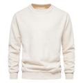 Men's Fleece Solid Color Pullover Sweatshirt