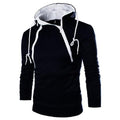 Men's Stand Collar Solid Color Zip Hoodies Sweatshirts