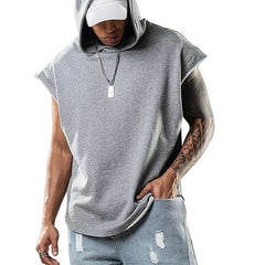 James Fitness Pullover Sports Hooded Vest Tank Top