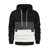Men's Hoodie Pullover Patchwork Drawstring Sweatshirt Sports & Outdoor Casual Daily Sportswear