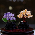 Crystal Flower Ornament with Four Unique Base Styles - Multiple Color Options