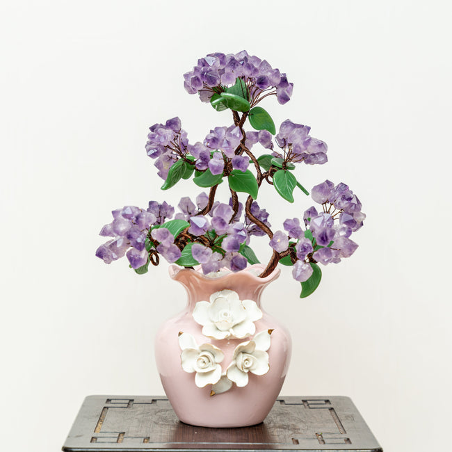 Amethyst natural porcelain basin crafts