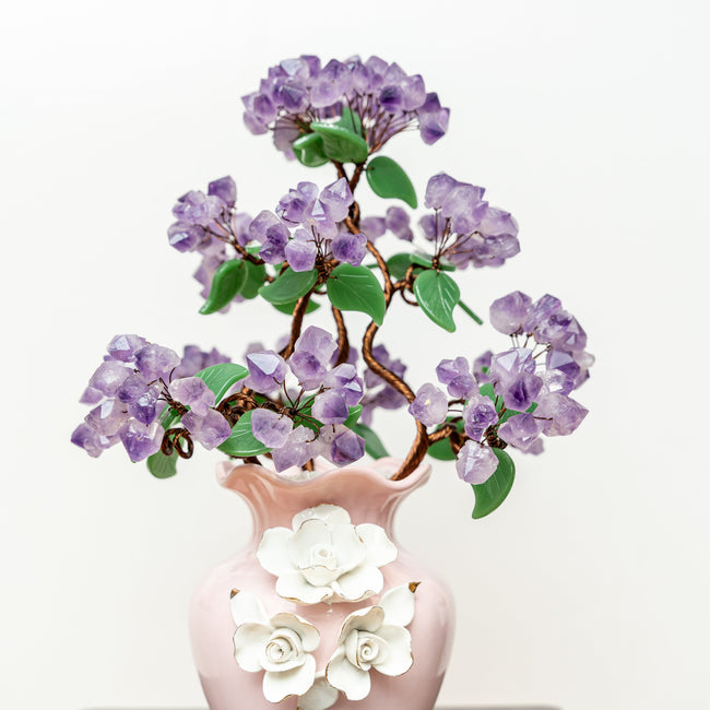 Amethyst natural porcelain basin crafts