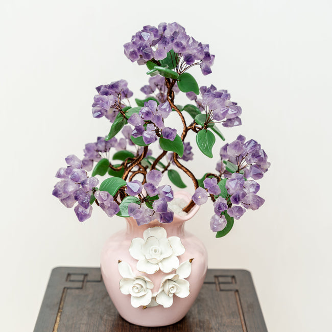 Amethyst natural porcelain basin crafts