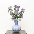 Handcrafted Natural Crystal Money Tree in Ceramic Vase - Deep Purple