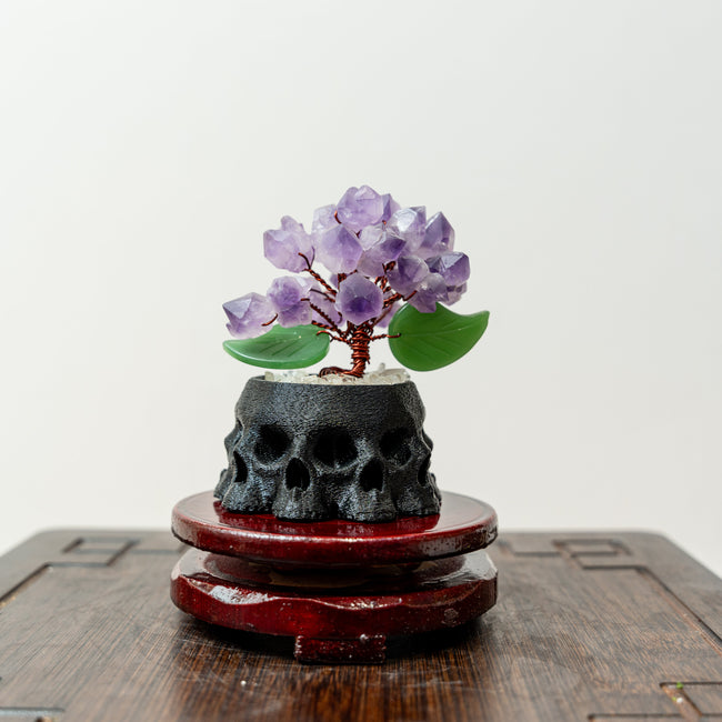 Crystal Flower Ornament with Four Unique Base Styles - Multiple Color Options