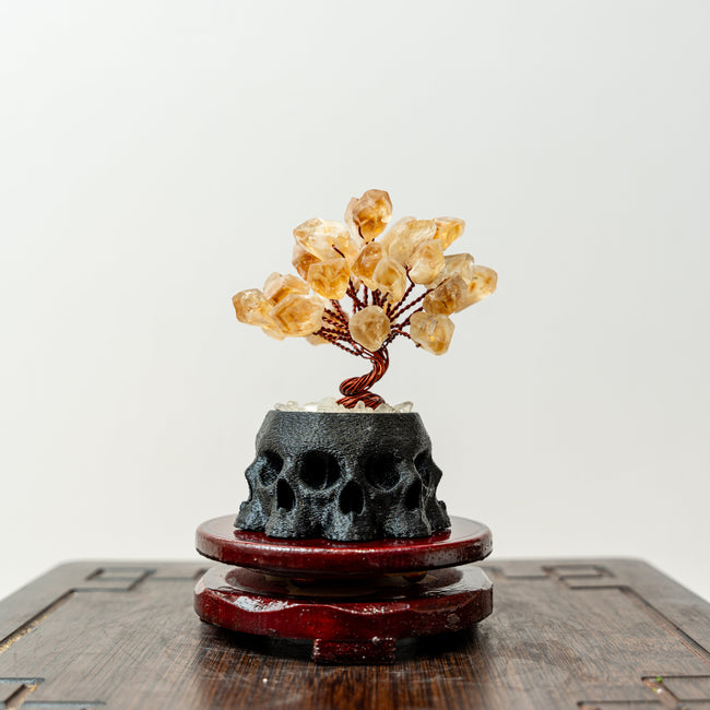 Crystal Flower Ornament with Four Unique Base Styles - Multiple Color Options