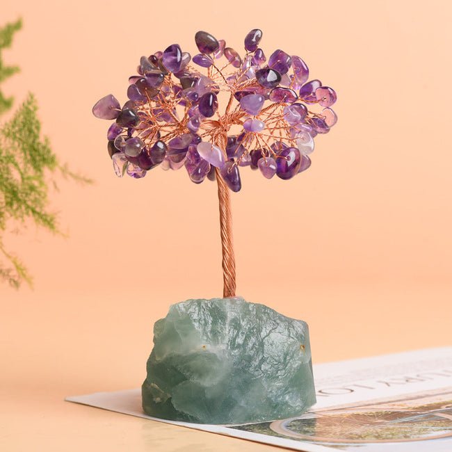 Natural Fluorite Fortune Tree