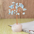 Natural Pink Crystal Base Fortune Tree