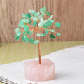 Natural Pink Crystal Base Fortune Tree