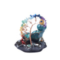 Natural Colorful Crystal Fortune Tree Incense Burner Crafts