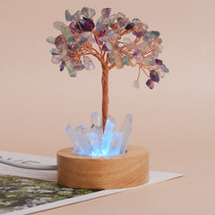 Natural White Crystal Tooth Crystal Fortune Tree