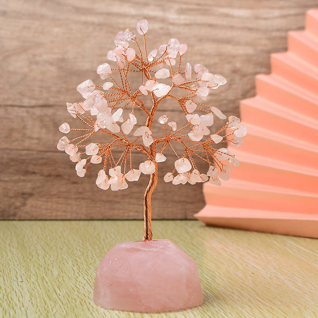 Natural Crystal Fortune Tree Ornaments