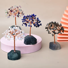 Natural Fluorite Base Crystal Fortune Tree