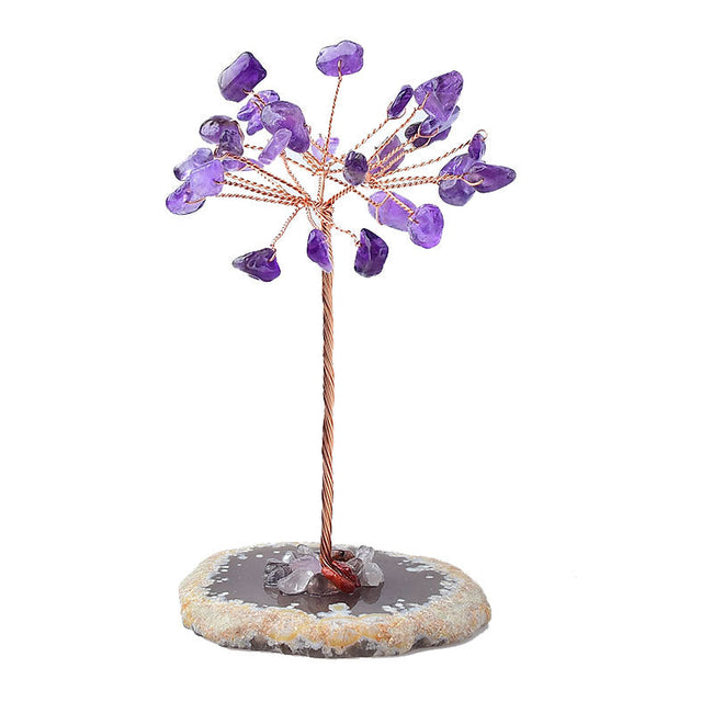 Natural Agate Slice Fortune Tree