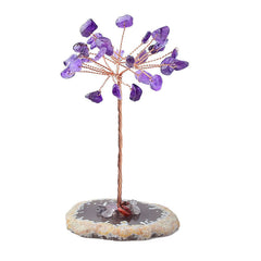 Natural Agate Slice Fortune Tree