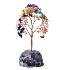 Natural Amethyst Colorful Crystal Fortune Tree