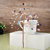 Natural Tri-color Flower Branches Colorful Flowers Crystal Fortune Tree
