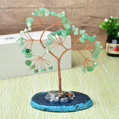 Natural Green Aventurine Crystal Fortune Tree