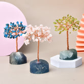 Natural Fluorite Base Crystal Fortune Tree