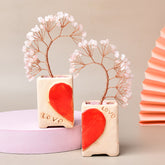 Fortune Crystal Tree with Heart Pot