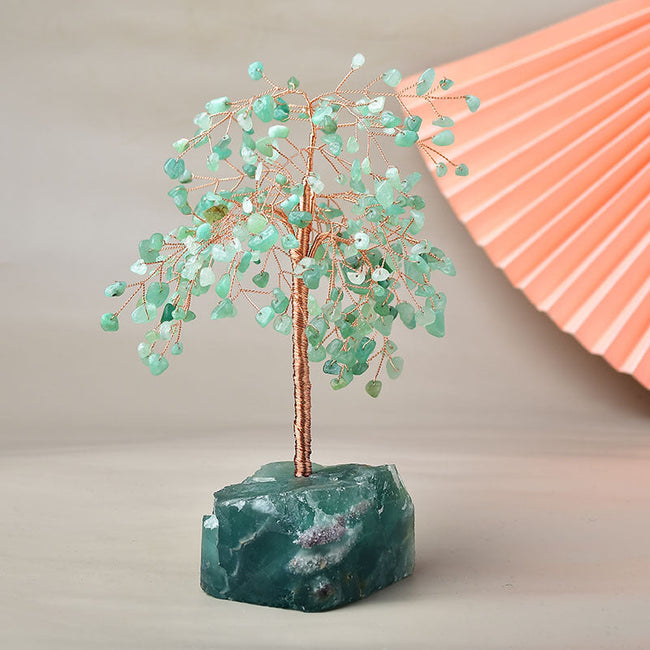 Natural Amethyst Cluster Base Copper Wire Fortune Tree