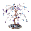 Natural Tri-color Agate Piece Base Crystal Fortune Tree