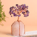 Natural Five-and-a-half-stone Base Crystal Fortune Tree