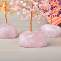Natural Rose Quartz Base Fortune Tree