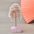 Natural Rose Quartz Base Fortune Tree