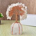 Natural White Crystal Base Fortune Tree