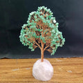 Natural Rose Quartz Fortune Tree Ornaments