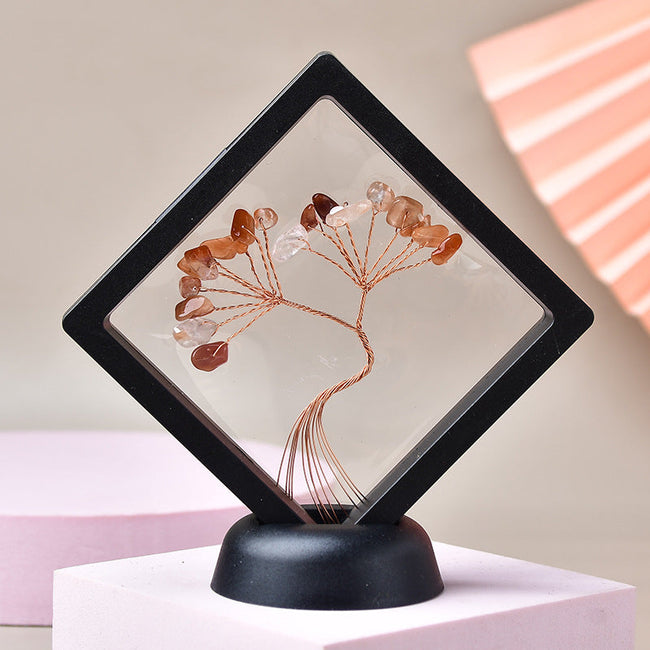 Natural Crystal Photo Frame Fortune Tree