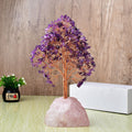 Natural Rose Quartz Fortune Tree Ornaments