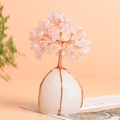 Natural Five-and-a-half-stone Base Crystal Fortune Tree