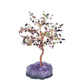 Natural Amethyst Cluster Base Copper Wire Fortune Tree