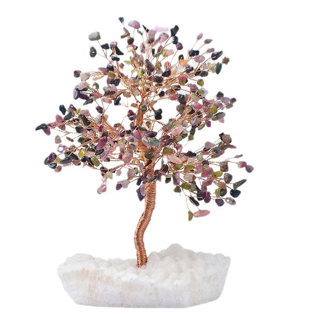 Natural Tourmaline Citrine Cluster Ornaments
