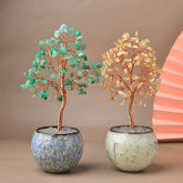 Natural Citrine Fortune Tree Ornaments