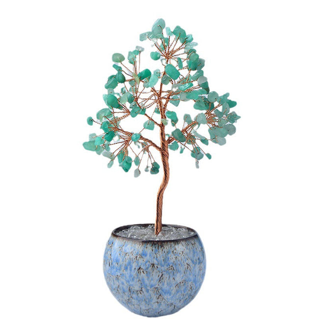 Natural Citrine Fortune Tree Ornaments