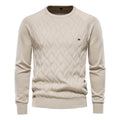 Men's Casual Solid Color Knitted Pullover