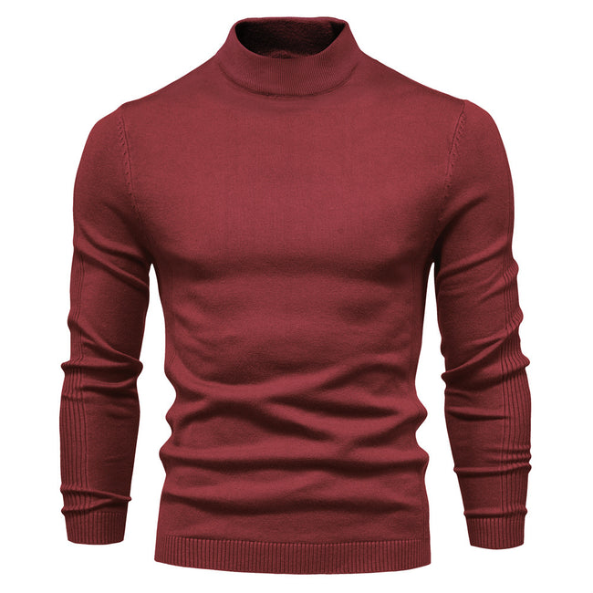 Men's Pollover Casual Knitted Crew Neck Sweatshirt