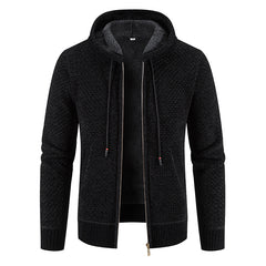 Men's Ribbed Knit Warm Cardigan Sweater