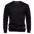 Men's Casual Solid Color Knit Crew Neck Sweater