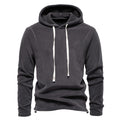 Men's Hooded Pullover with Drawstring Sweater