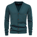Men's Slim Fit V-Neck Cardigan Sweater