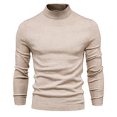 Men's Pollover Casual Knitted Crew Neck Sweatshirt