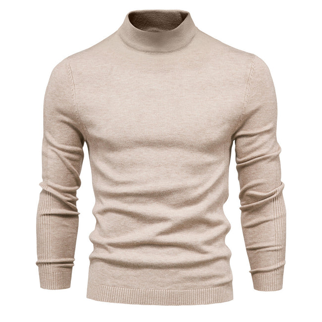 Men's Pollover Casual Knitted Crew Neck Sweatshirt